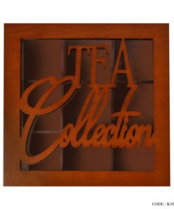 جعبه تی بگ چوبی 9 خانه