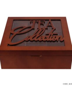 جعبه تی بگ چوبی 9 خانه