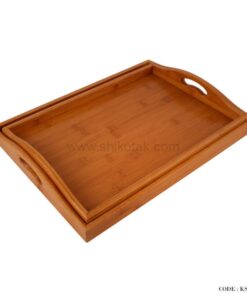 سینی چوبی پذیرایی دو سایز
