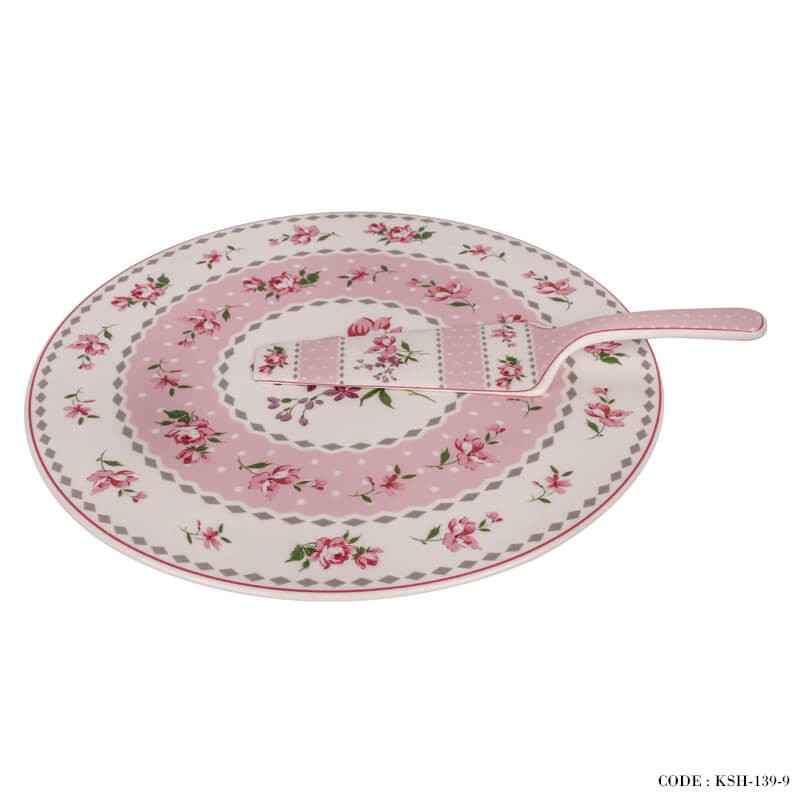 کیک خوری چینی آنجلا صورتی