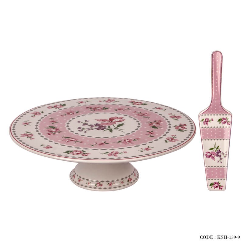 کیک خوری چینی آنجلا صورتی