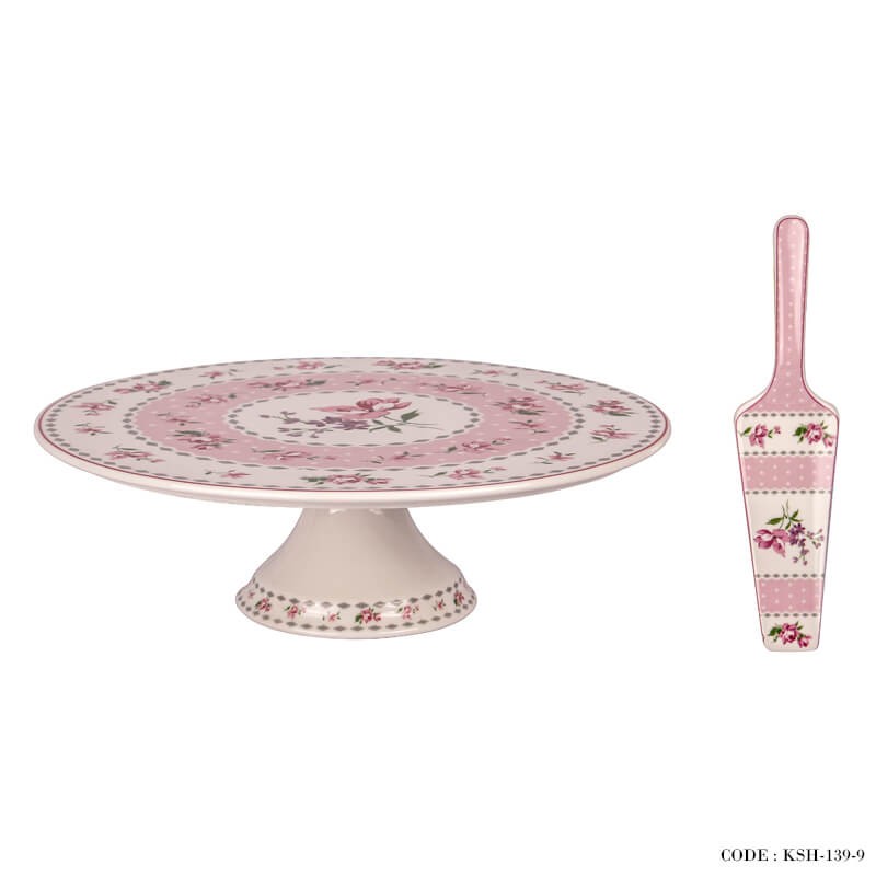 کیک خوری چینی آنجلا صورتی