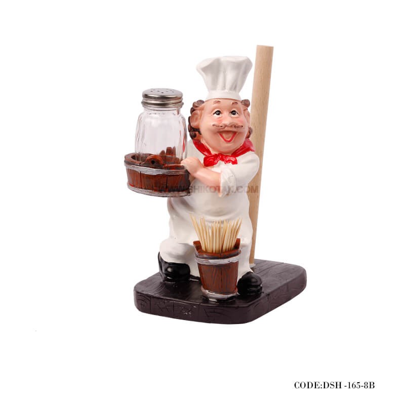 ست جادستمالی و جاخلالی آشپز سبد دار